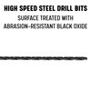 Drill America 63/64" x 12" HSS Extra Long Drill Bitwith 1/2" Shank DWDDL12X63/64X1/2